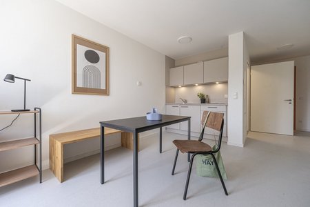Bild 1 So sieht eine Einzimmerwohnung im Azubiwohnprojekt der FSB aus